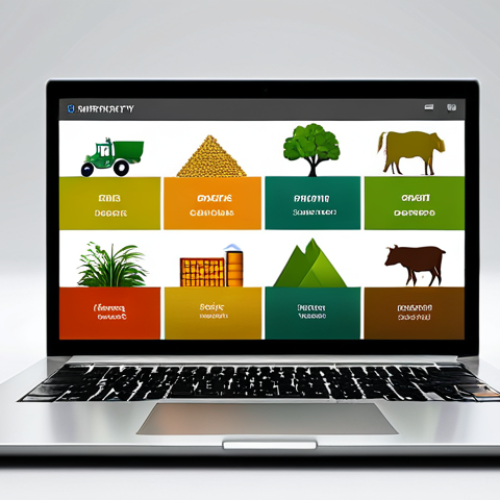 Home 14 Diversification**
"A diverse group of stylized investment icons (stocks, bonds, real estate, a farm representing agribusiness) arranged artfully on a laptop screen, symbolizing portfolio diversification. Warm, inviting colors. Professional financial blog illustration style. Safe for work, appropriate content."
**