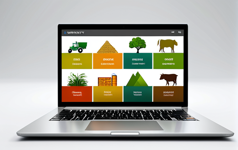 Diversification**

"A diverse group of stylized investment icons (stocks, bonds, real estate, a farm representing agribusiness) arranged artfully on a laptop screen, symbolizing portfolio diversification. Warm, inviting colors. Professional financial blog illustration style. Safe for work, appropriate content."

**