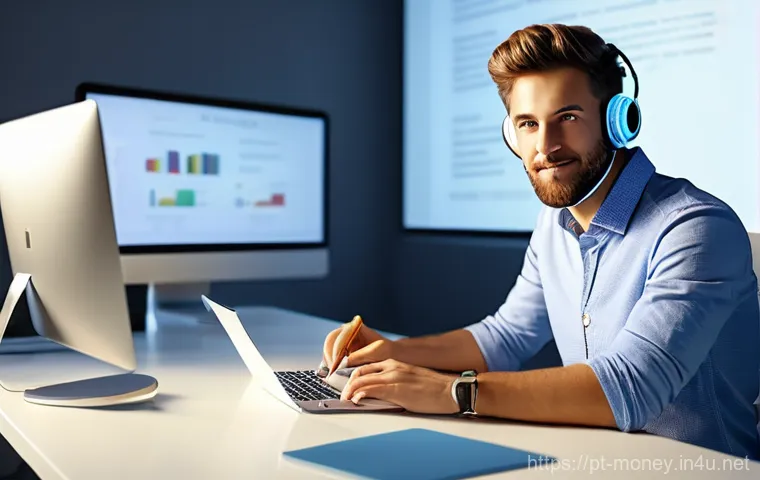 IT 개발 사이드잡 - **Prompt 2: Collaborative IT Consulting Session**
    Two professionals, a man in his late 30s and a...